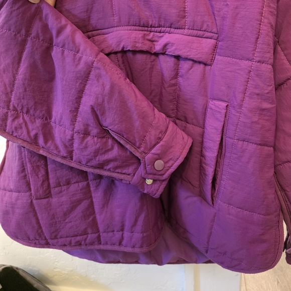 Purple Quilted Pullover Jacket - Picture 8 of 9